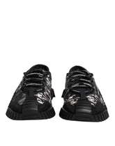 Dolce & Gabbana Black White NS1 Lace Up Low Top Sneakers Shoes